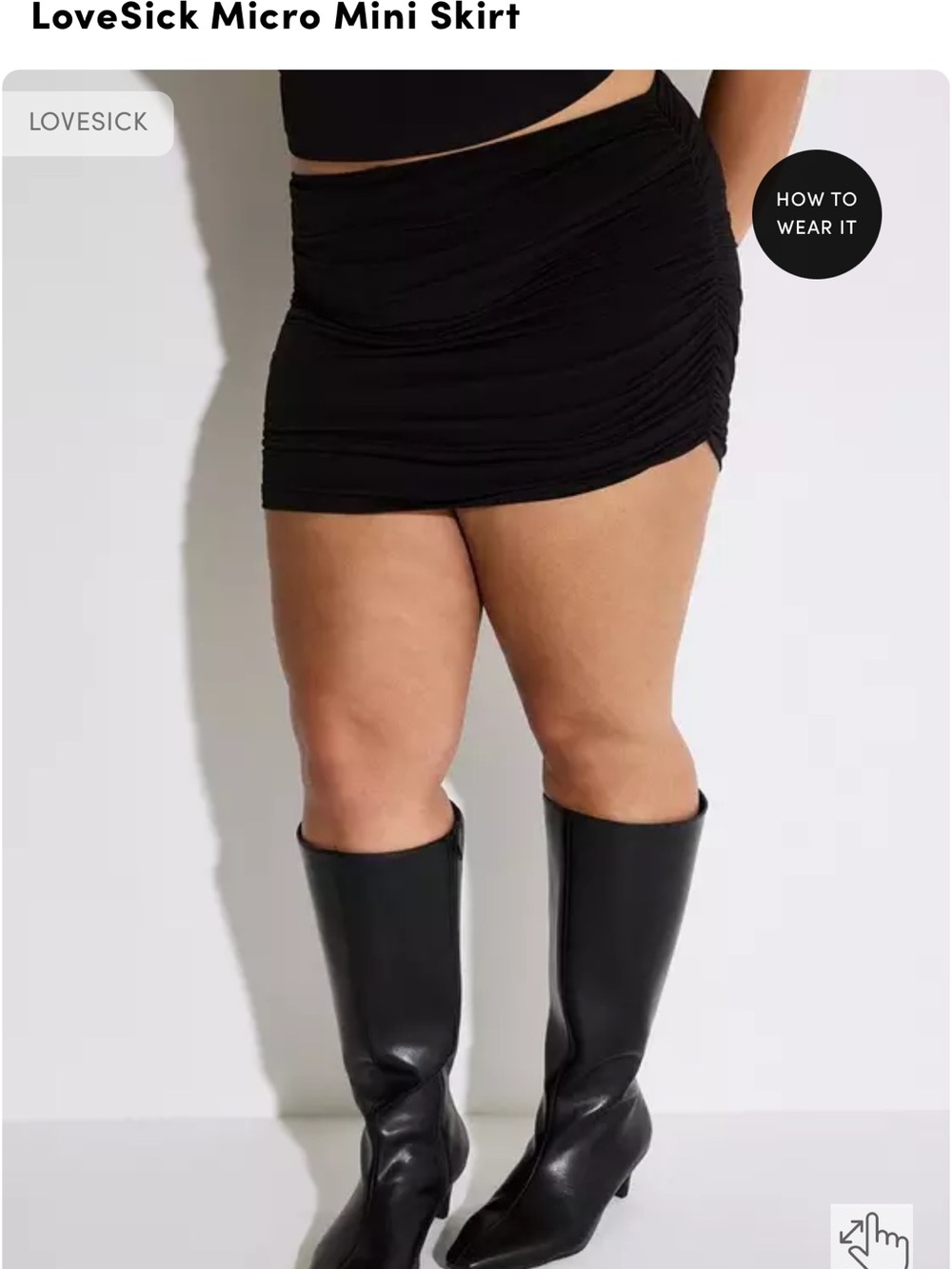 LoveSick Micro Mini Skirt *NWT* - Picture 4 of 5